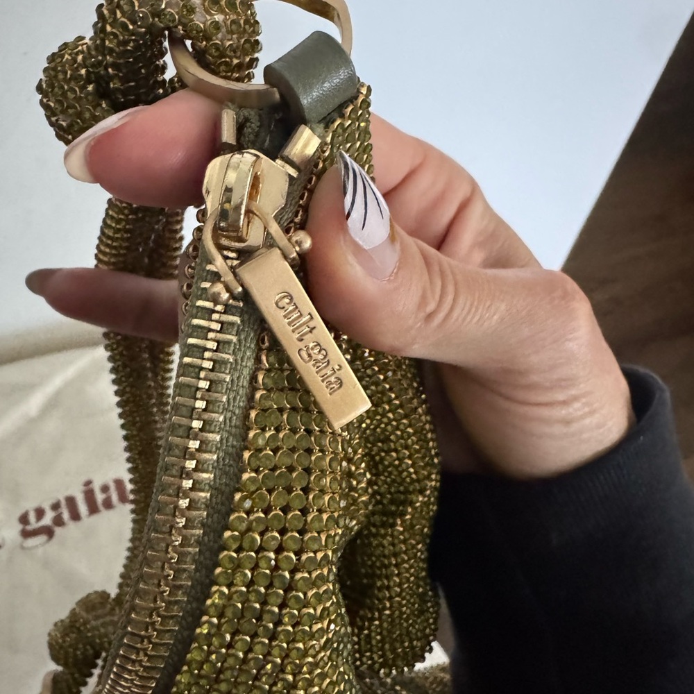 Cult Gaia Green Crystal Mesh Bag - Picture 3 of 4